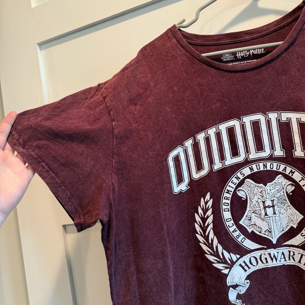 Warner Bros. Hogwarts Quidditch 2XL Maroon Tee - Picture 4 of 7